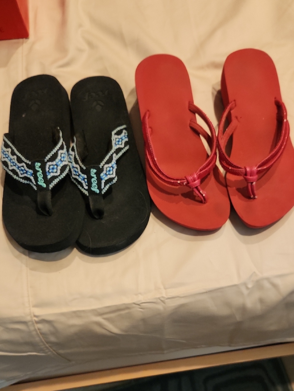 Two pair Summer Thong shoes